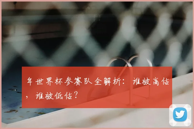 年世界杯参赛队全解析：谁被高估，谁被低估？